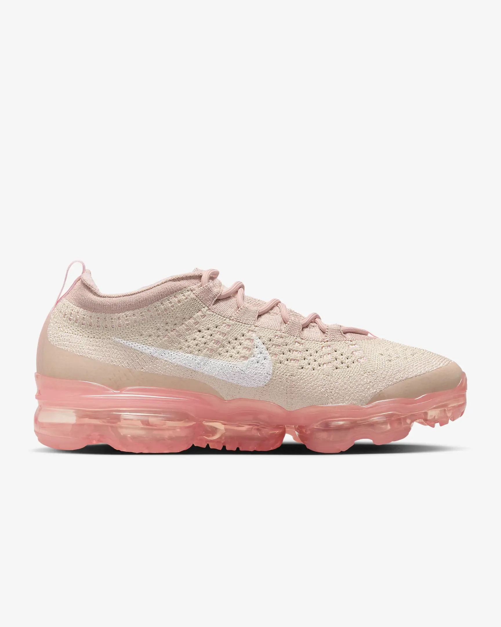 Nike Women's Air VaporMax 2023 Flyknit Shoes - Oatmeal / Pink Oxford / Sail / Pearl Pink