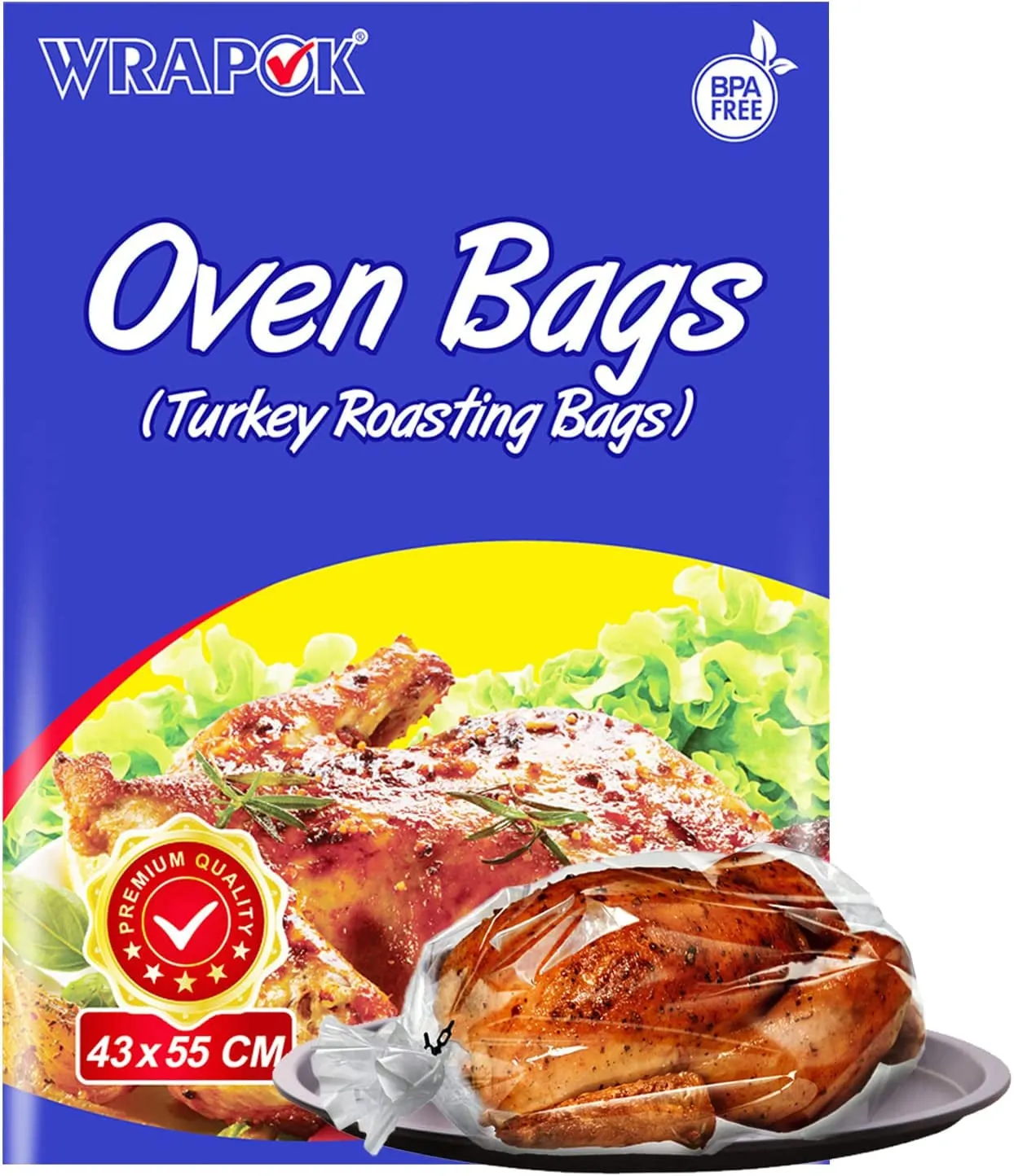 Oven Cooking Bags Medium Size Roasting Baking Bag for Meats Ham Ribs Poultry Seafood