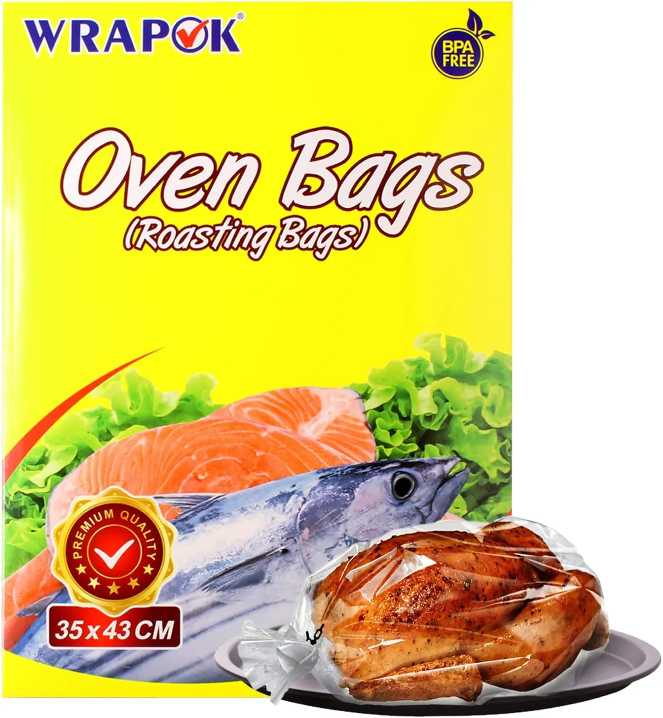 Oven Cooking Bags Medium Size Roasting Baking Bag for Meats Ham Ribs Poultry Seafood