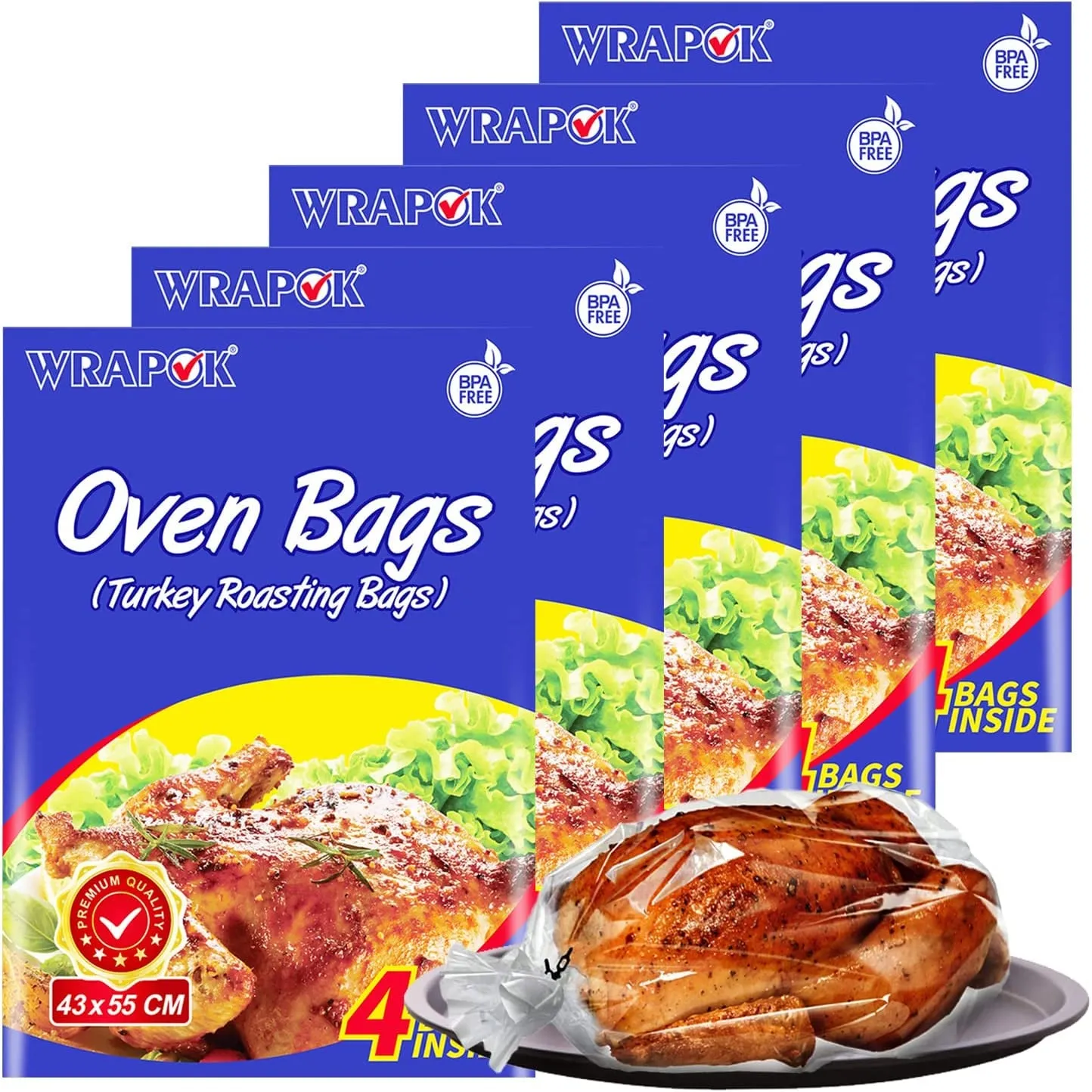 Oven Cooking Bags Medium Size Roasting Baking Bag for Meats Ham Ribs Poultry Seafood