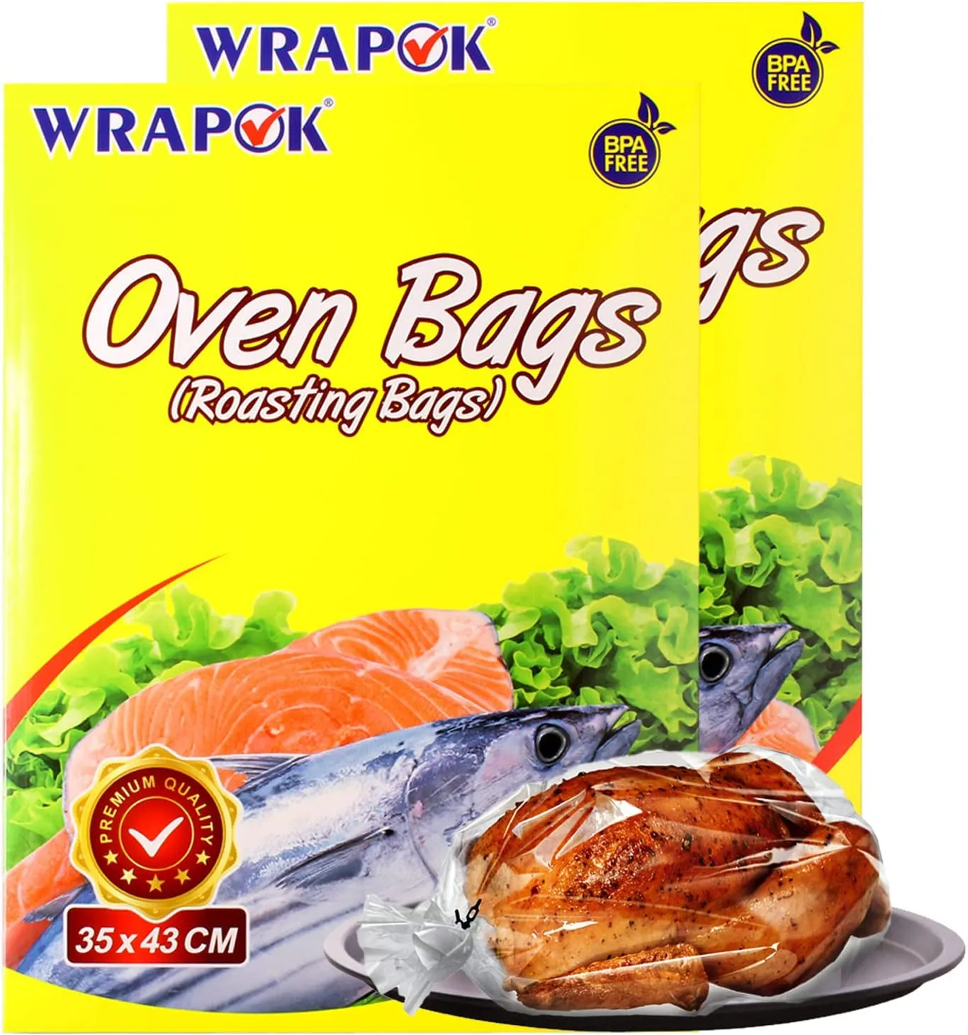 Oven Cooking Bags Medium Size Roasting Baking Bag for Meats Ham Ribs Poultry Seafood