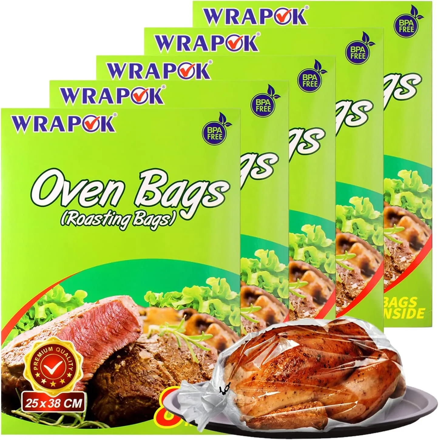 Oven Cooking Bags Medium Size Roasting Baking Bag for Meats Ham Ribs Poultry Seafood