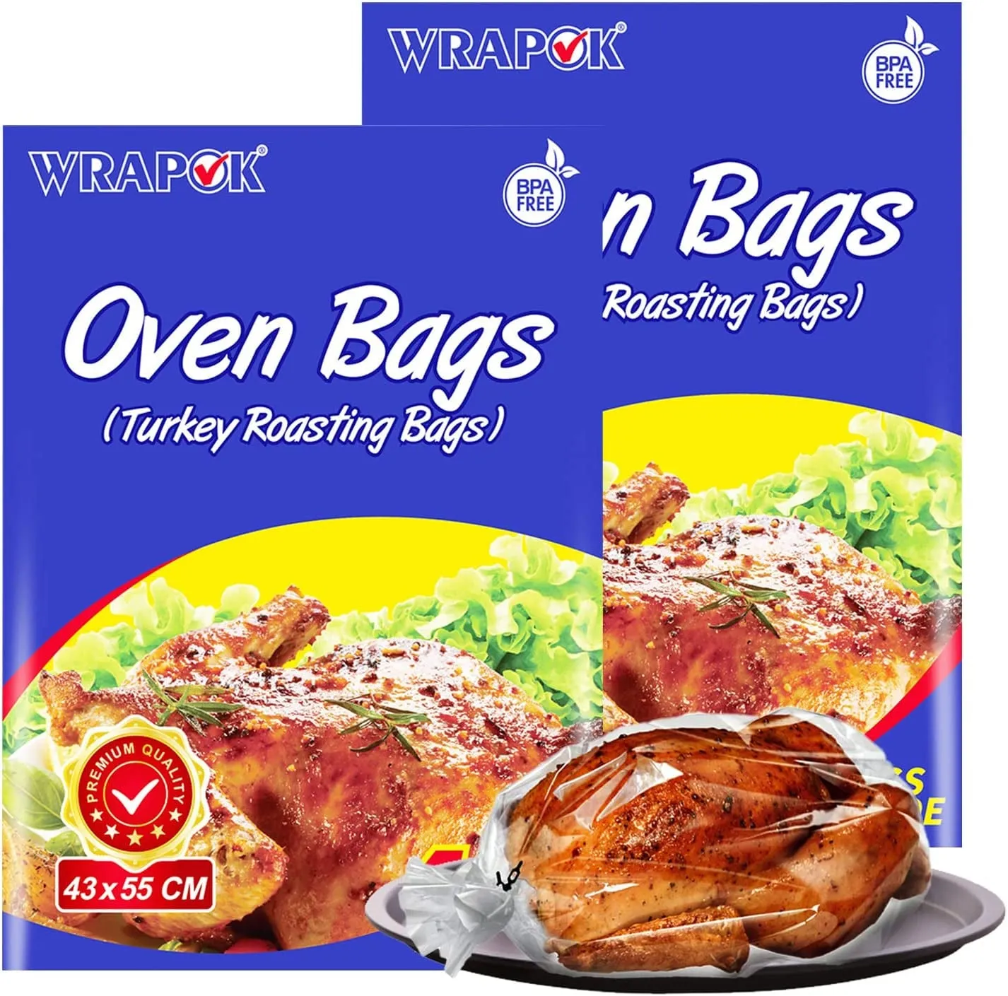 Oven Cooking Bags Medium Size Roasting Baking Bag for Meats Ham Ribs Poultry Seafood