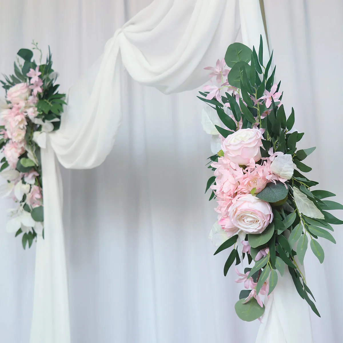 Pink Green Flower Set for Wedding Party Decor