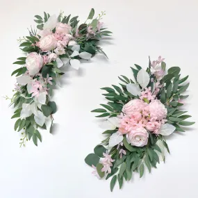 Pink Green Flower Set for Wedding Party Decor