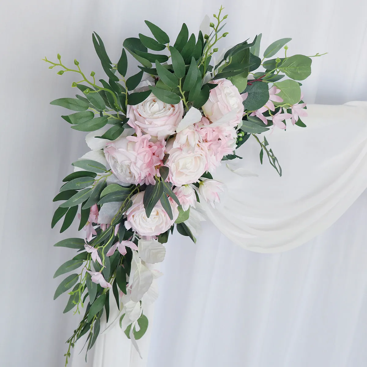 Pink Green Flower Set for Wedding Party Decor