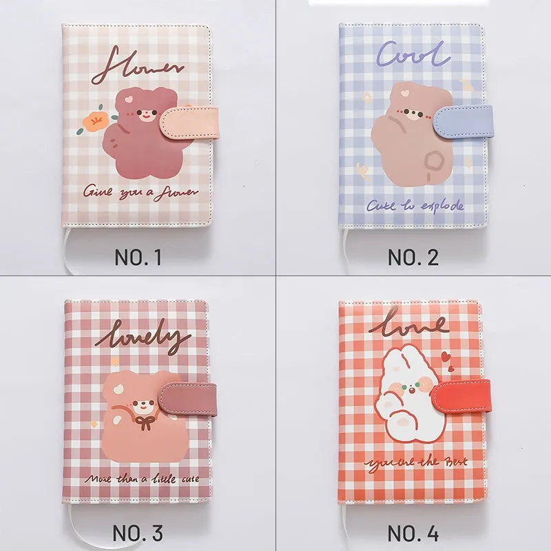 PU Cute Cartoon Color Page Notebook - B6