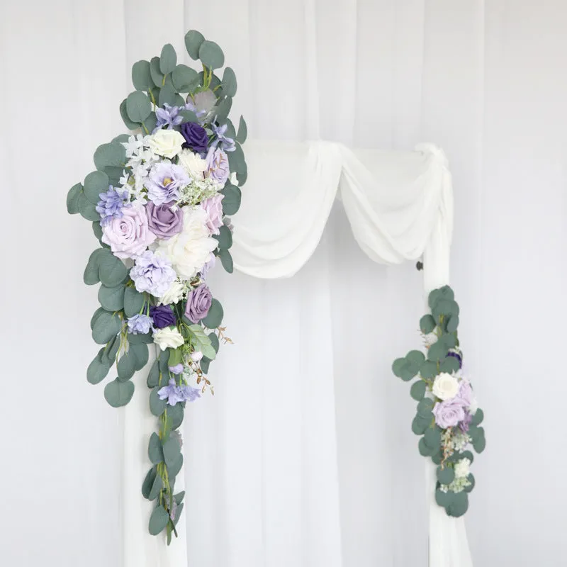 Purple Rose Arch Flowers for Wedding Party Decor