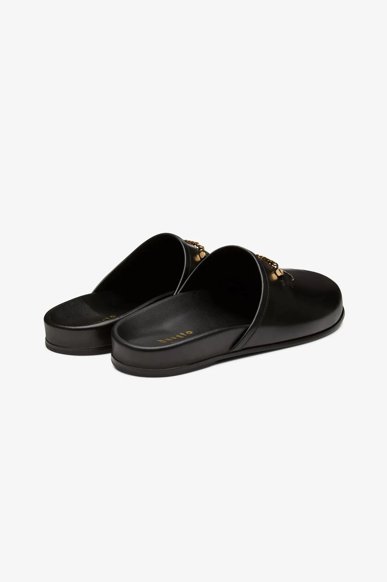 Quincy Slipper Black Leather