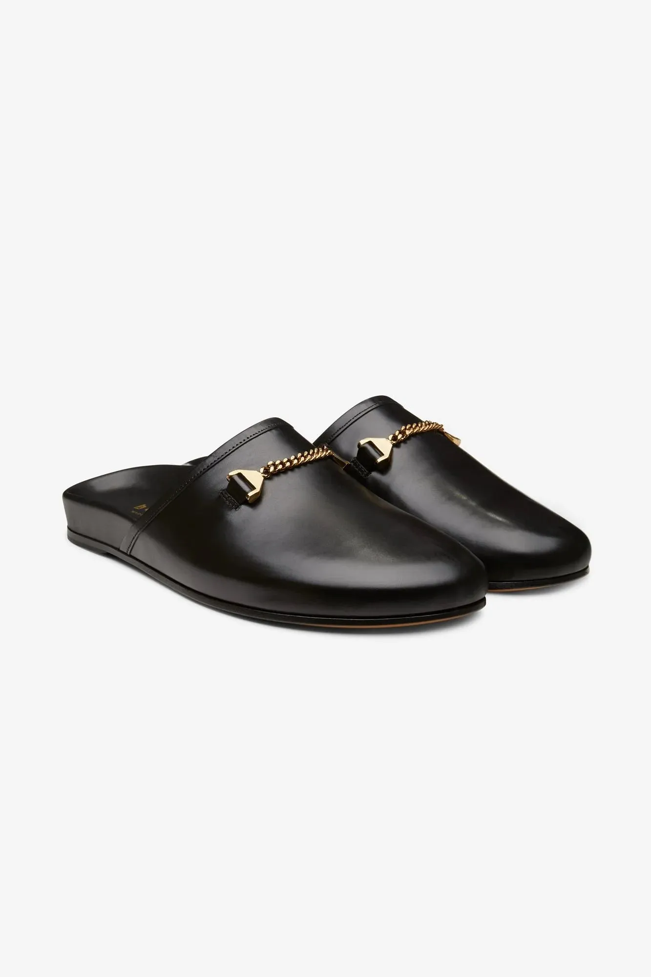 Quincy Slipper Black Leather