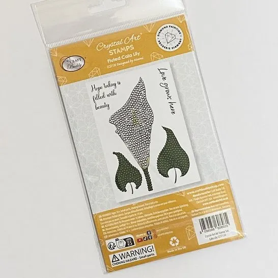 "Fluted Calla Lily" Crystal Art A6 Stamp Set