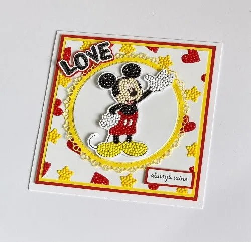 "Mickey Mouse" Crystal Art A6 Stamping Set