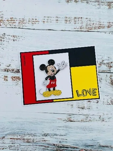 "Mickey Mouse" Crystal Art A6 Stamping Set