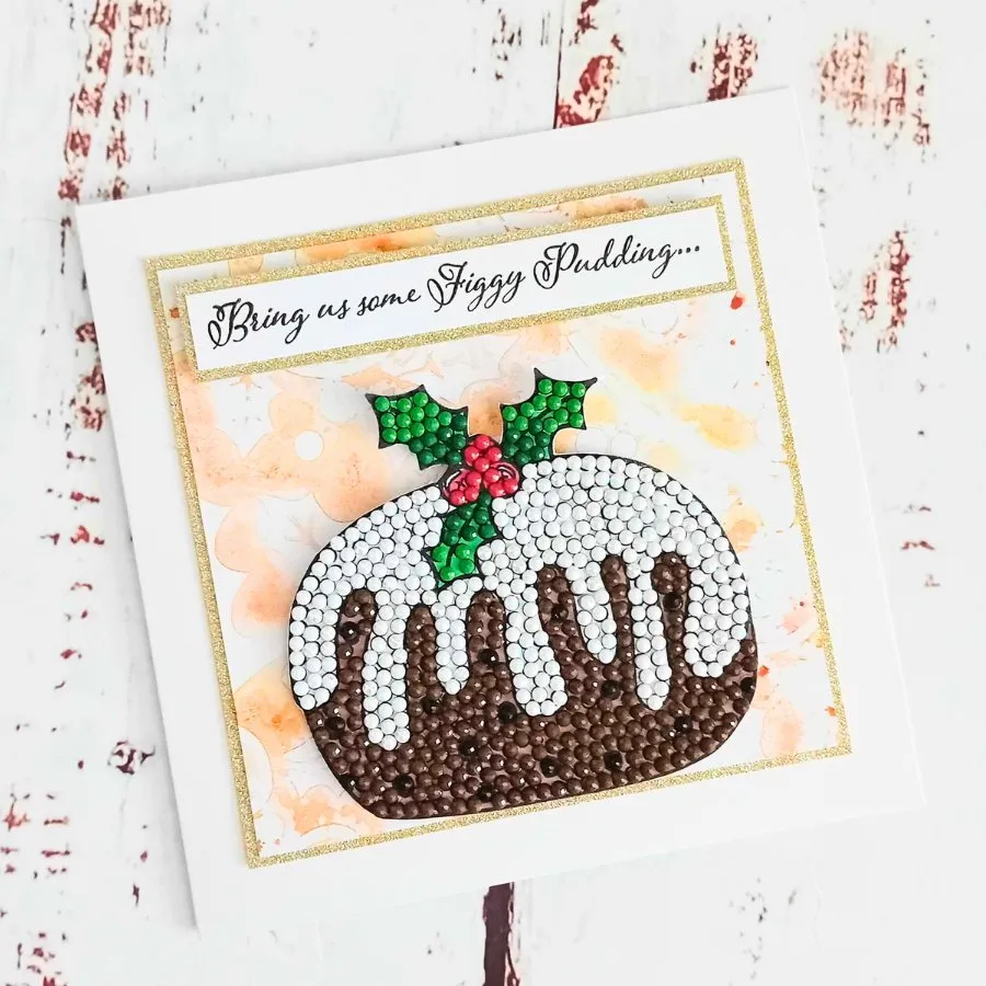 "Plum Pudding” Crystal Art A6 Stamp Set