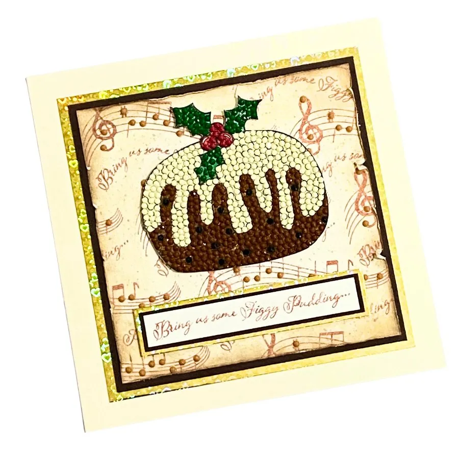 "Plum Pudding” Crystal Art A6 Stamp Set