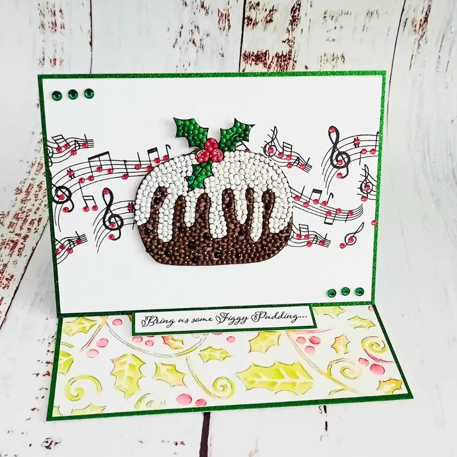 "Plum Pudding” Crystal Art A6 Stamp Set