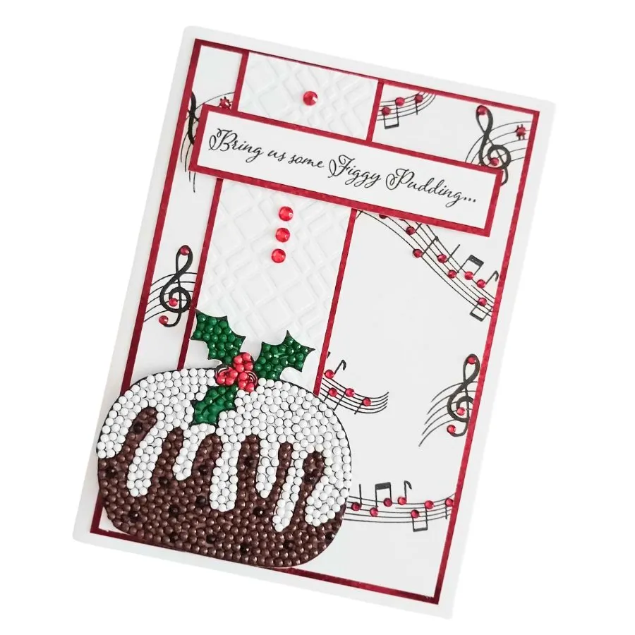 "Plum Pudding” Crystal Art A6 Stamp Set