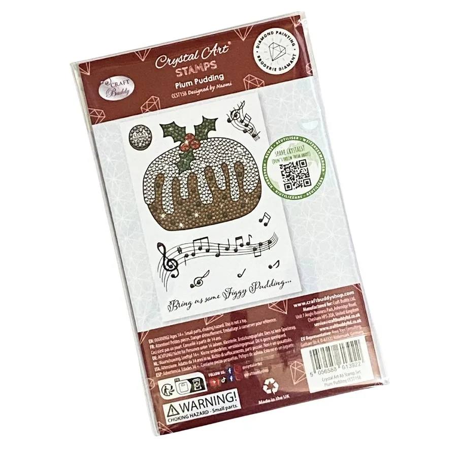 "Plum Pudding” Crystal Art A6 Stamp Set