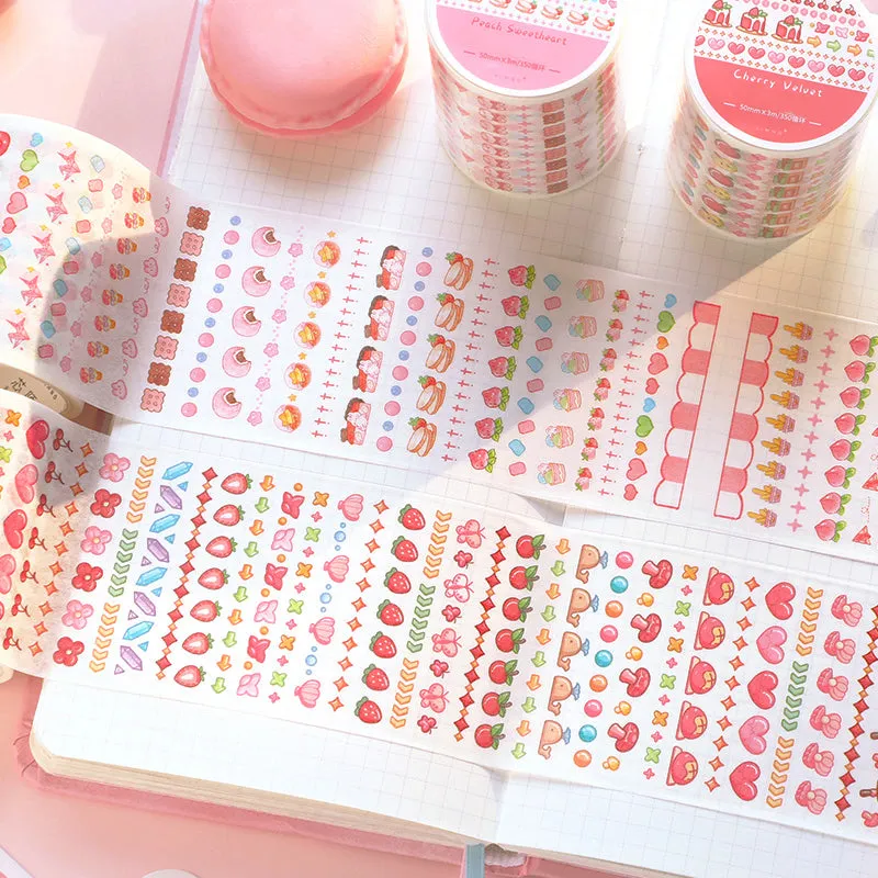 Refreshing Cute Cartoon Fruit Food Washi Tape