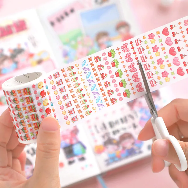 Refreshing Cute Cartoon Fruit Food Washi Tape