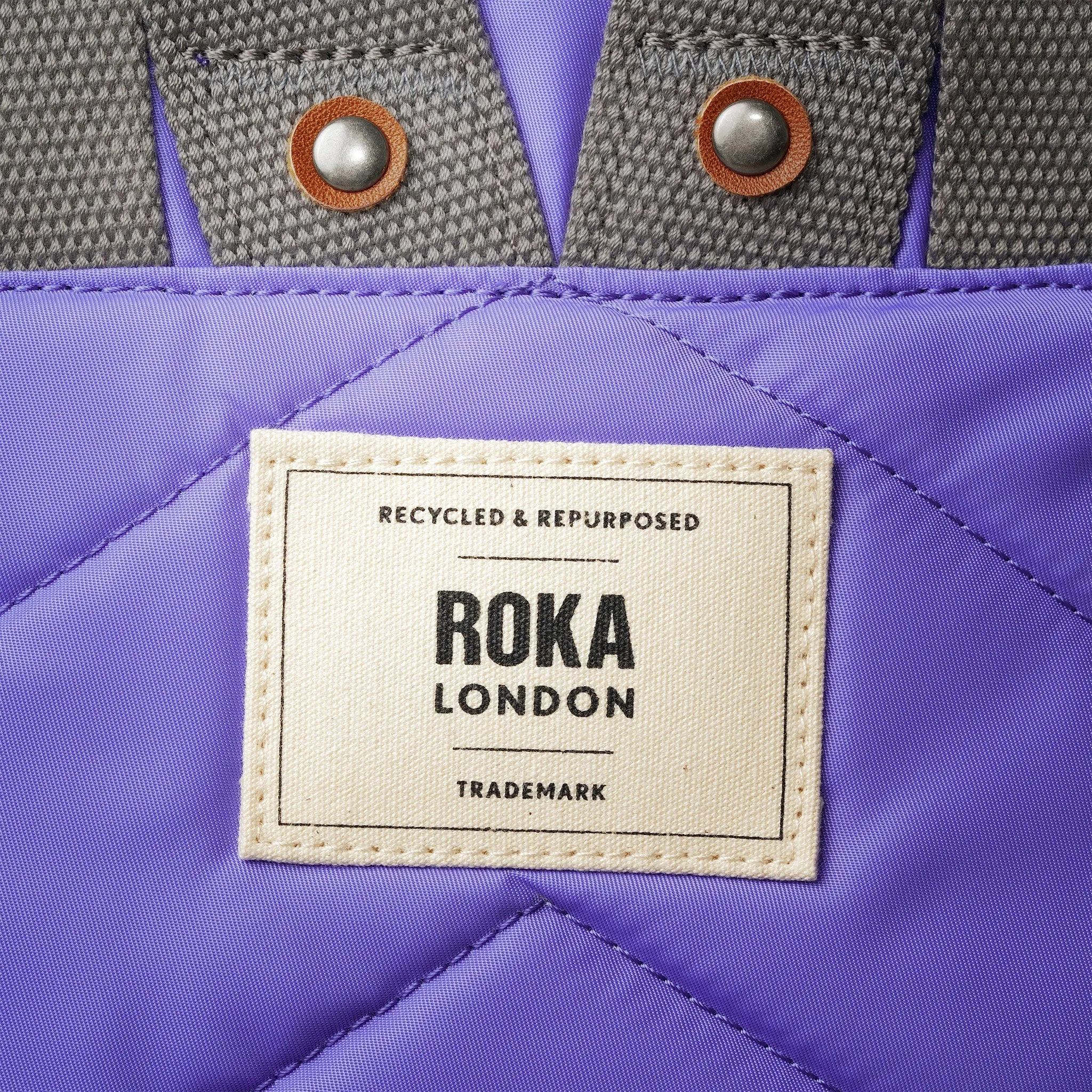 ROKA Bantry B Simple Purple Small Recycled Nylon Bag