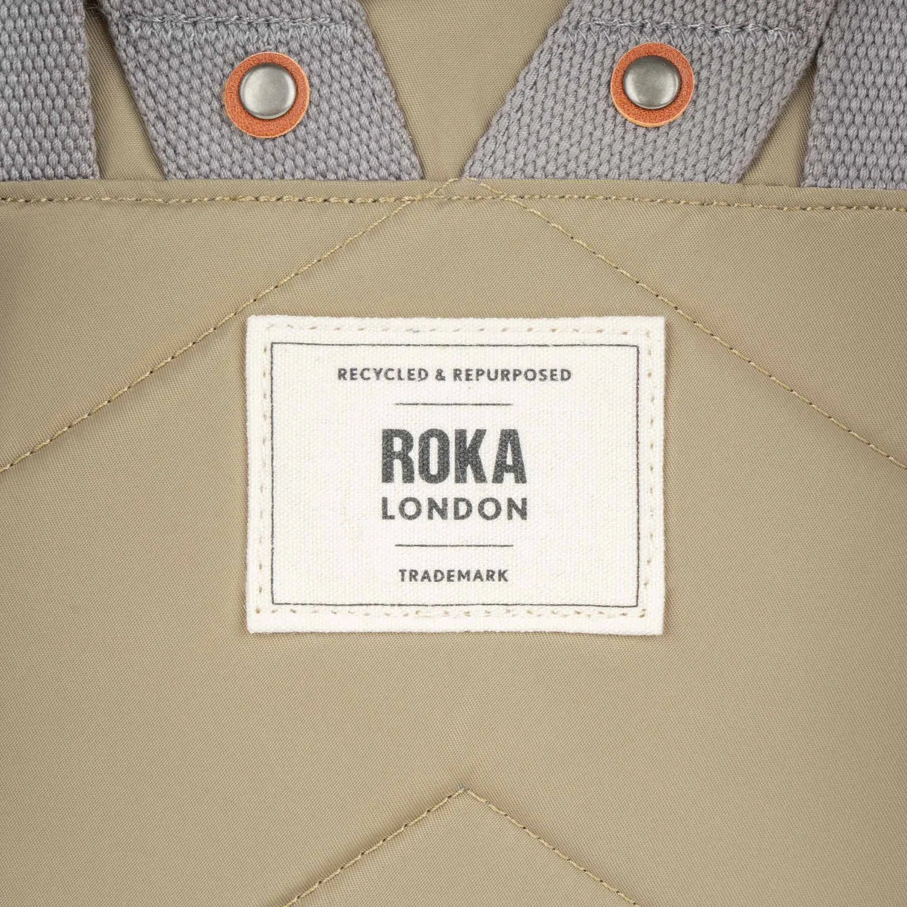 ROKA Canfield B Taupe Medium Recycled Nylon Bag