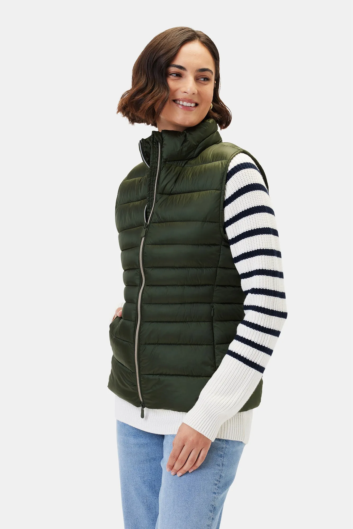 Save the Duck Lynn Vest - Pine Green