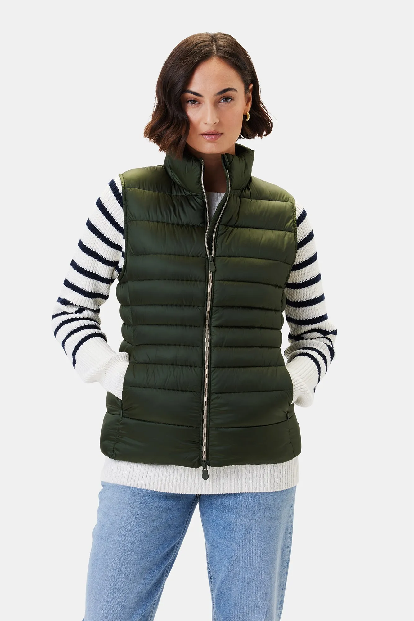 Save the Duck Lynn Vest - Pine Green