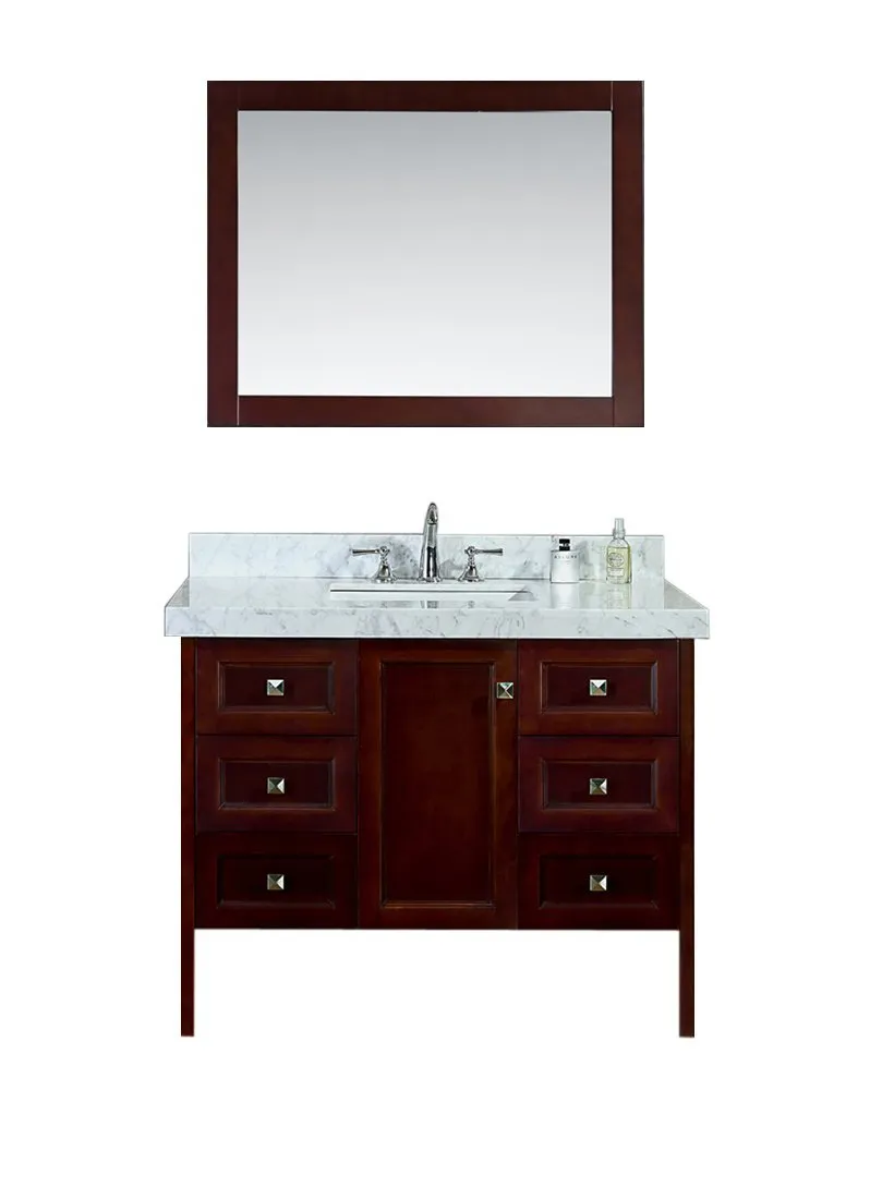 Seacliff by Ariel Beckonridge 42 Single Sink Vanity Set in Walnut