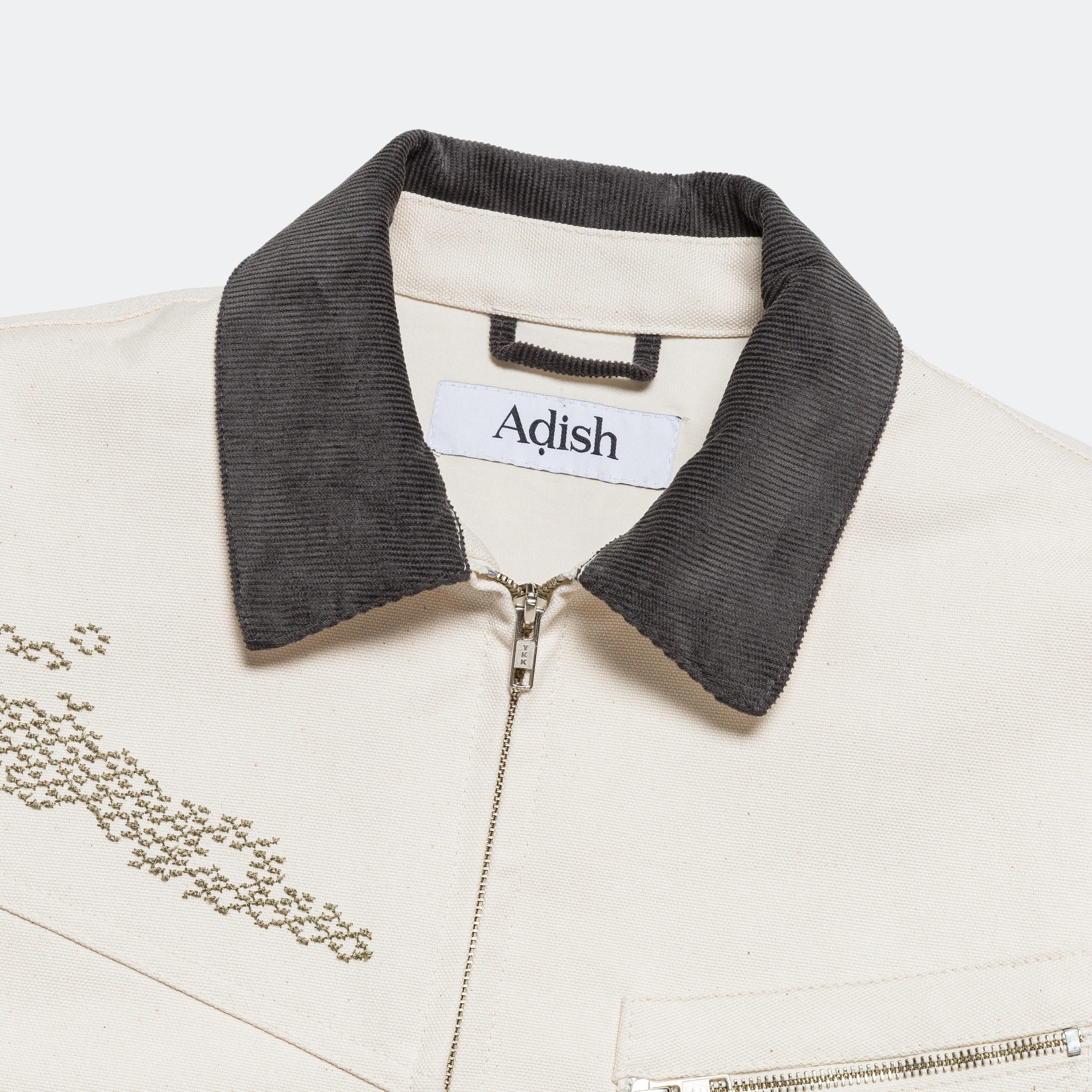 Shabaket Seid Canvas Work Jacket - Off White