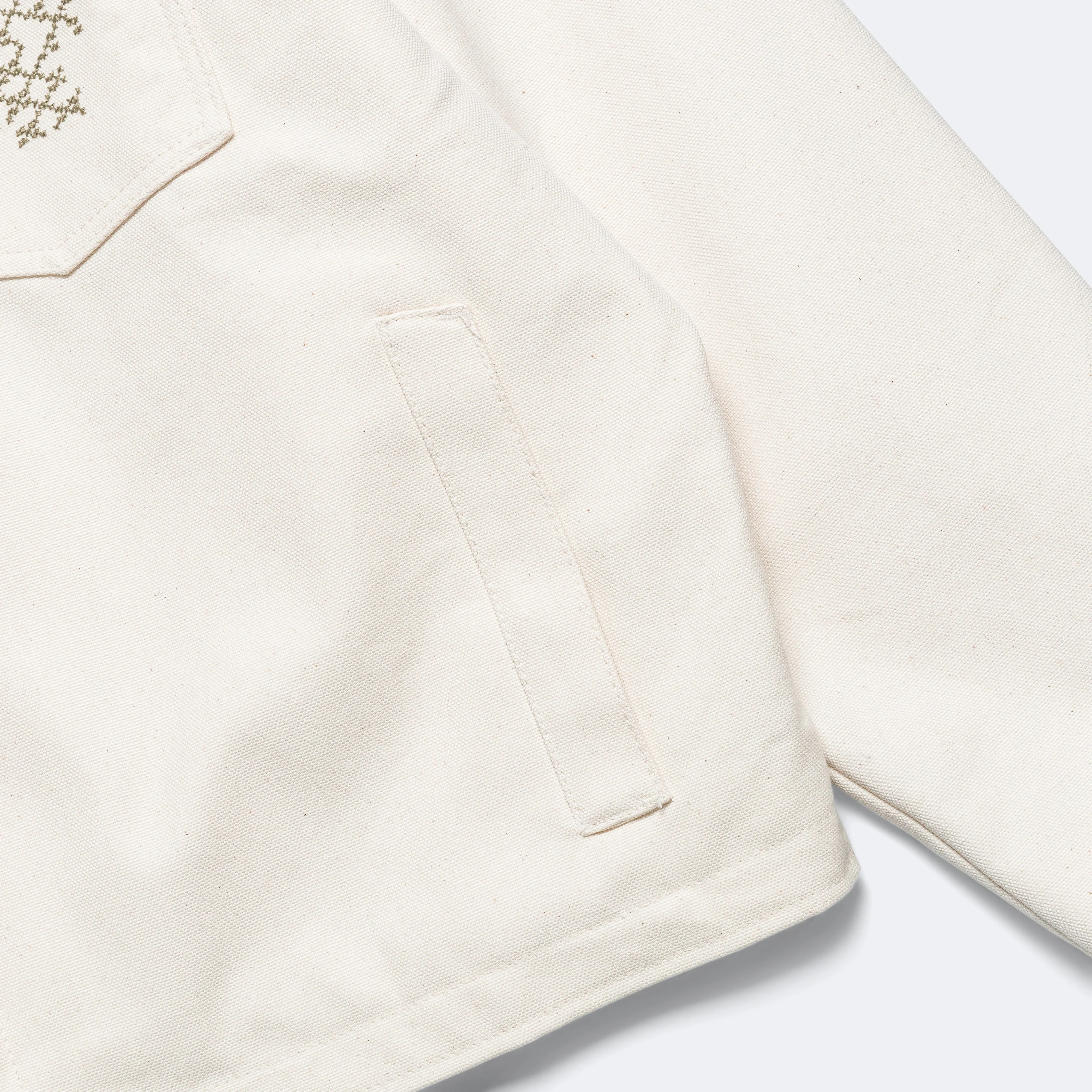 Shabaket Seid Canvas Work Jacket - Off White