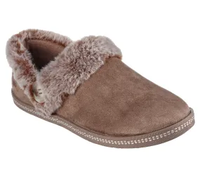 Skechers Womens Cozy Campfire Fresh Toast Vegan Slippers - Dark Taupe