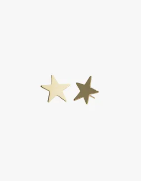 Star Earrings Medium - Gold