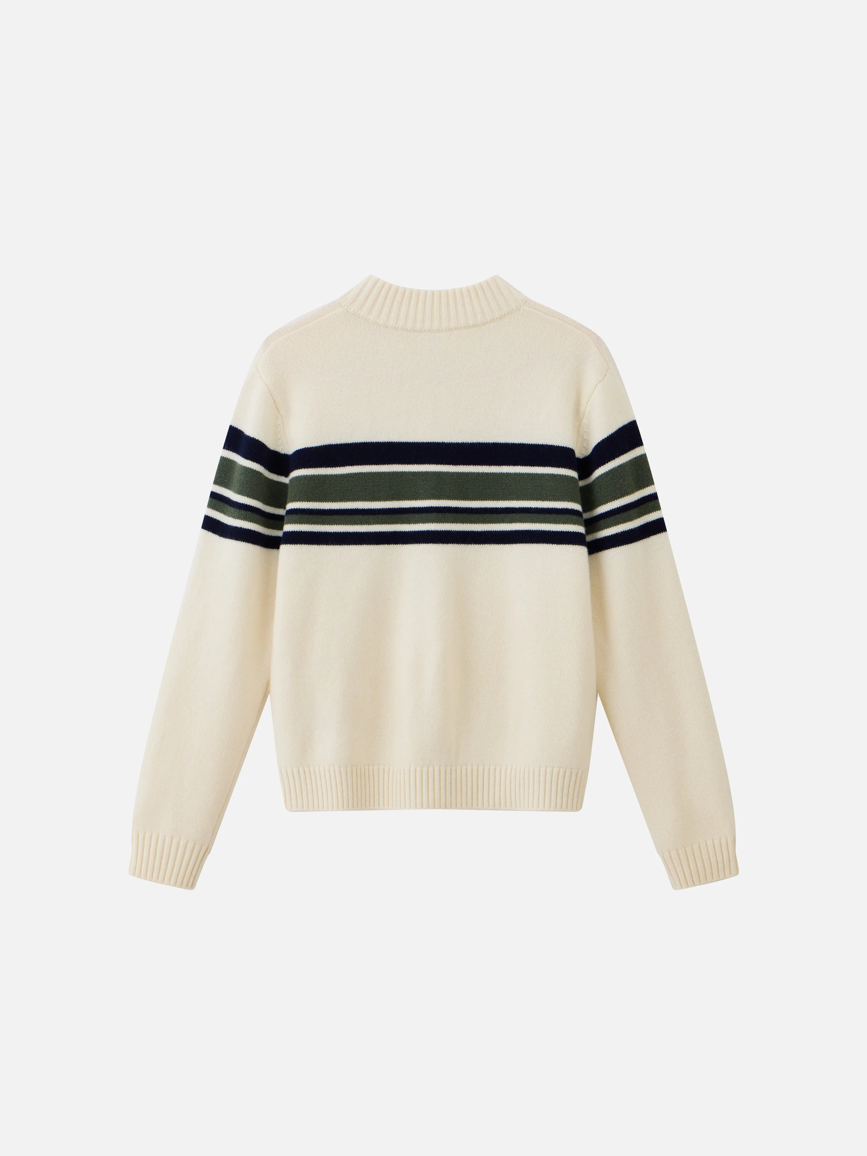 Striped Zip Knit