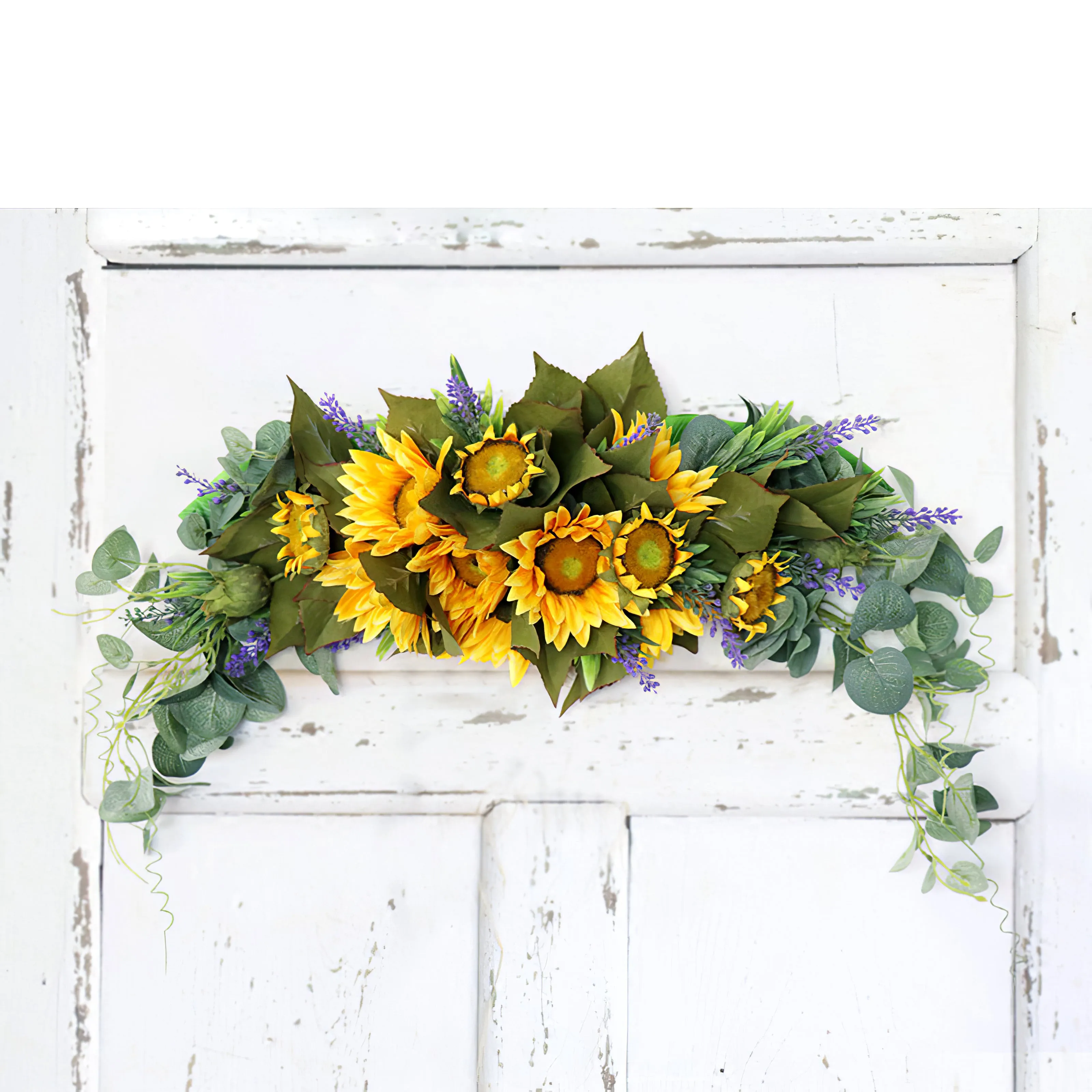 Sunflower Lavender Arch Flowers for Wedding Party Decor