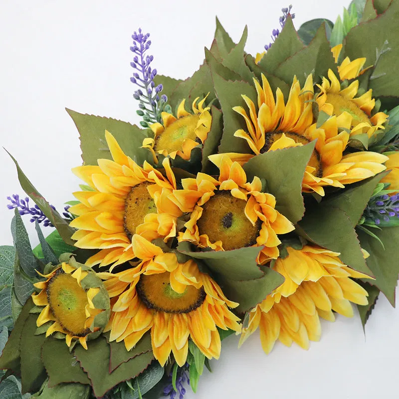 Sunflower Lavender Arch Flowers for Wedding Party Decor