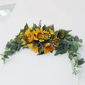 Sunflower Lavender Arch Flowers for Wedding Party Decor