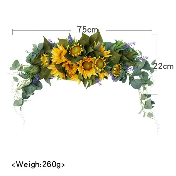 Sunflower Lavender Arch Flowers for Wedding Party Decor