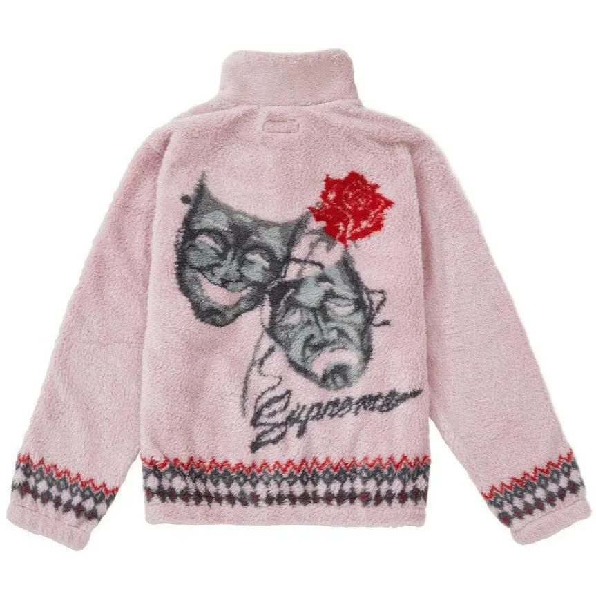 Supreme Drama Mask Fleece Jacket 'Pink'