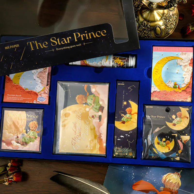 The Star Prince Cartoon Character Illustration Gift Box Stationery Set