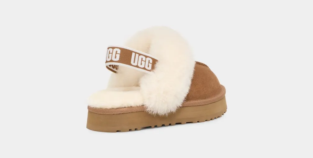 UGG Kids Funkette Slippers - Chestnut