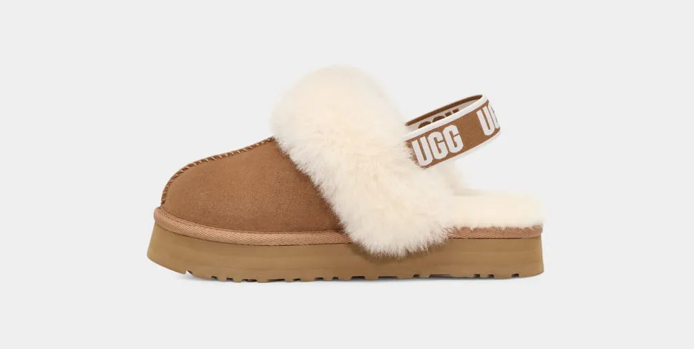 UGG Kids Funkette Slippers - Chestnut