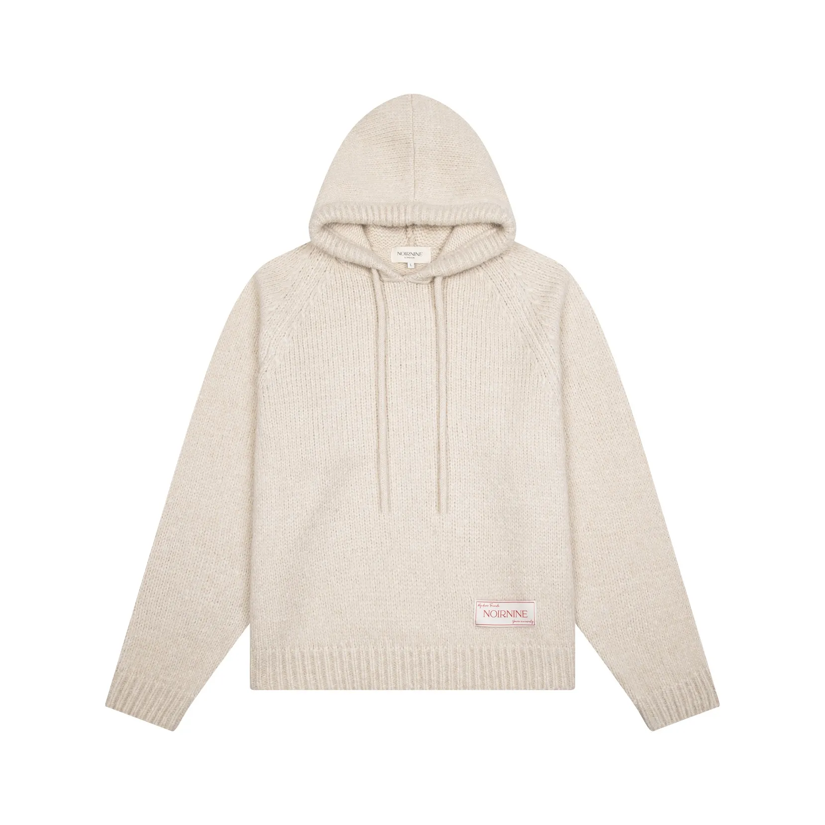 Unisex Noir Comfort Knit Hoodie