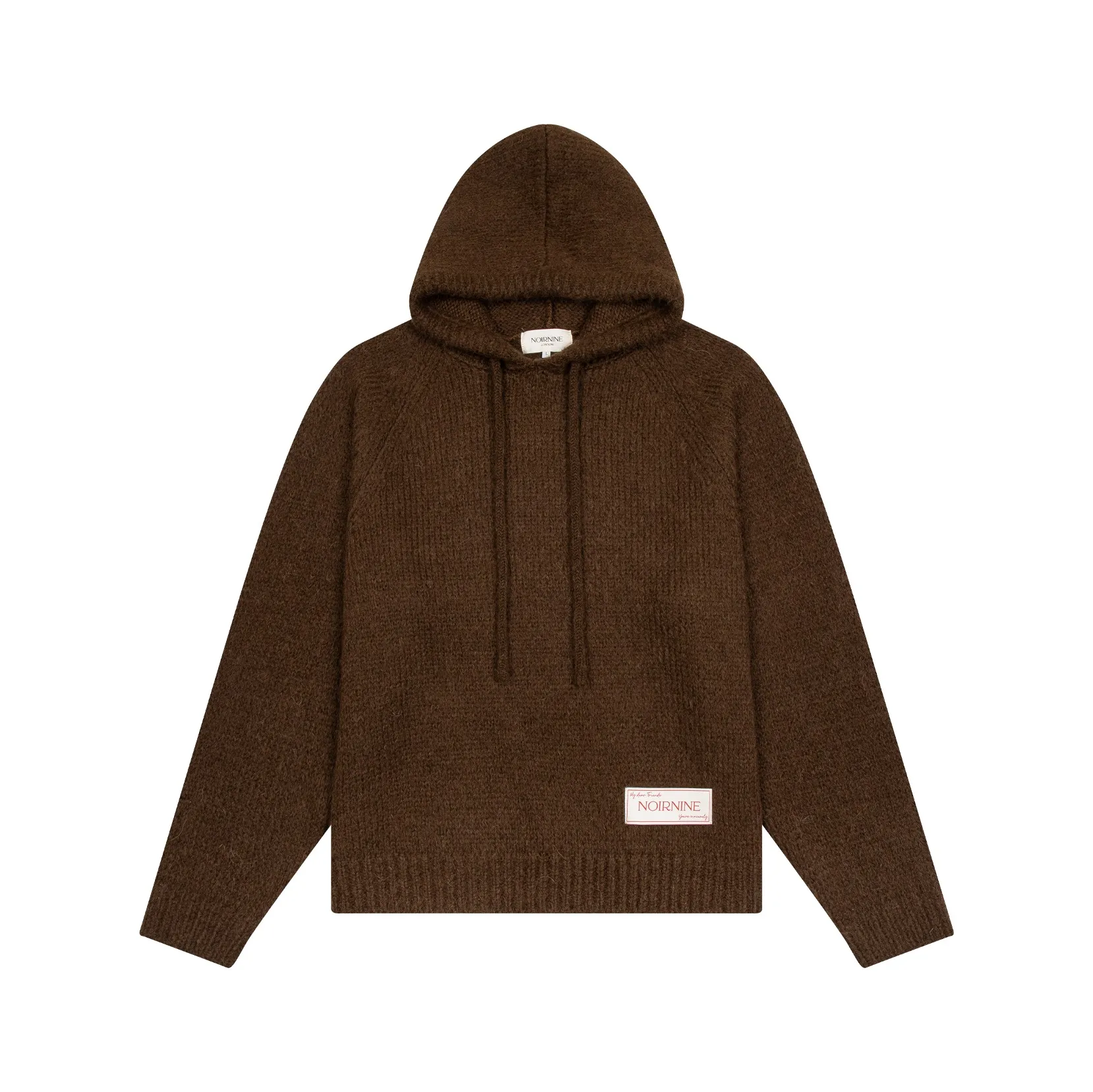 Unisex Noir Comfort Knit Hoodie