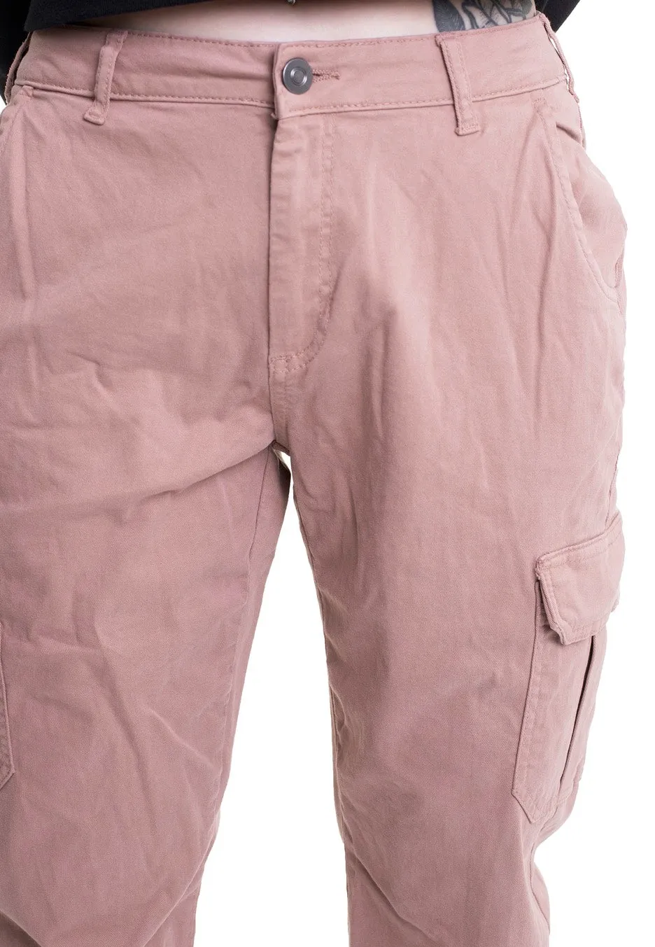 Urban Classics - Ladies High Waist Cargo Duskrose - Pants