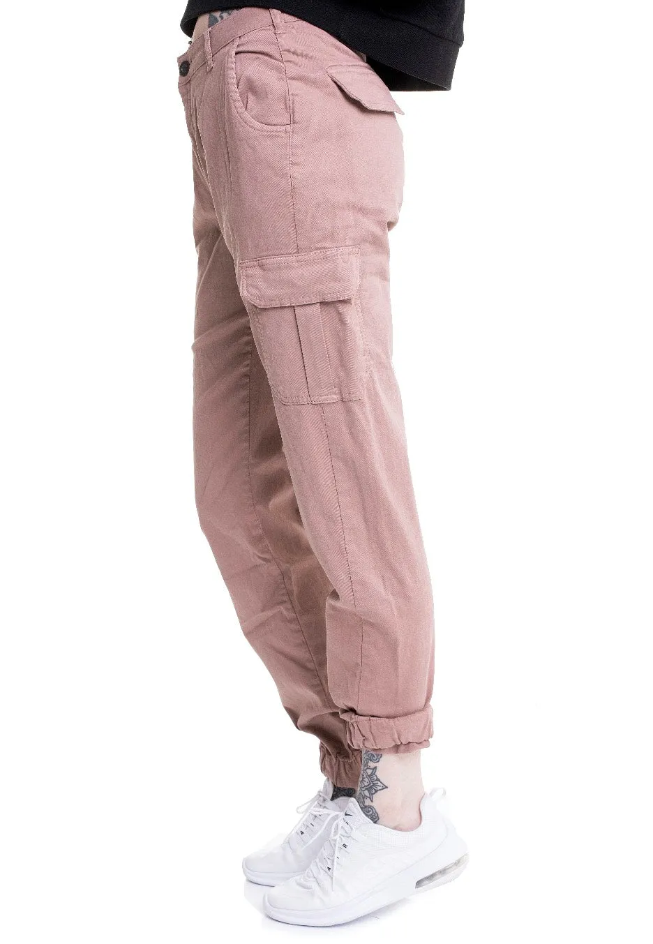 Urban Classics - Ladies High Waist Cargo Duskrose - Pants