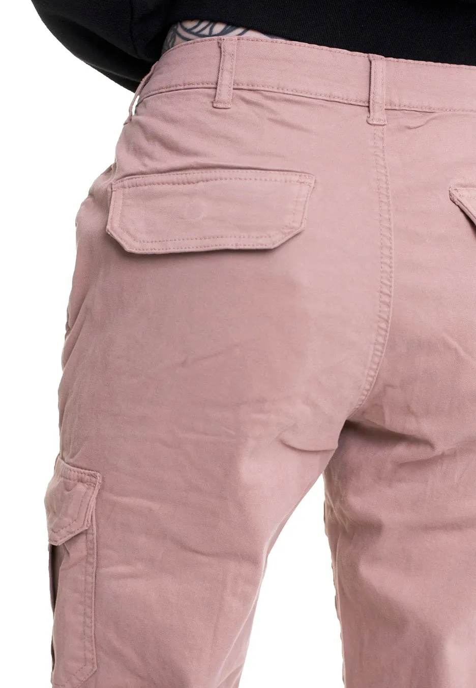 Urban Classics - Ladies High Waist Cargo Duskrose - Pants