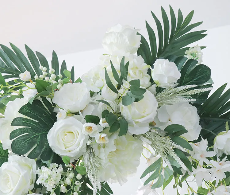 White-Green Wedding Arch Flowers for Wedding Party Decor