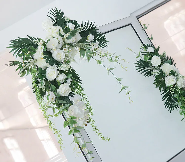 White-Green Wedding Arch Flowers for Wedding Party Decor