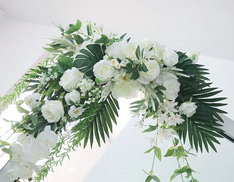 White-Green Wedding Arch Flowers for Wedding Party Decor